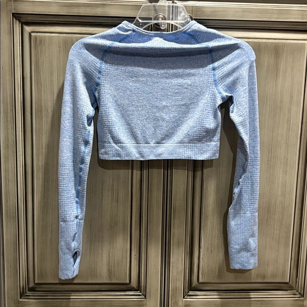 Gymshark Green, Blue, and Pink Long Sleeve Crop Tops - Picture 5 of 16